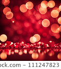 Red and Pink Abstract background with bokeh background 111247823