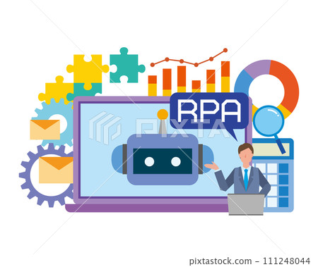 RPA/軟體機器人技術的圖示 111248044