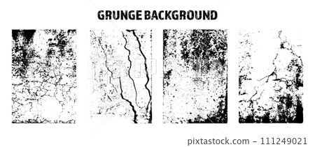 Grunge overlay texture. Old dirty concrete background with cracks and scratches. Distressed grainy surface. Vintage urban backdrop. Scraped and stained design element. Vector illustration Grunge overlay texture. Old dirty concrete background with cracks and scratches. Distressed grainy surface. Vintage urban backdrop. Scraped and stained design element. Vector illustration 111249021