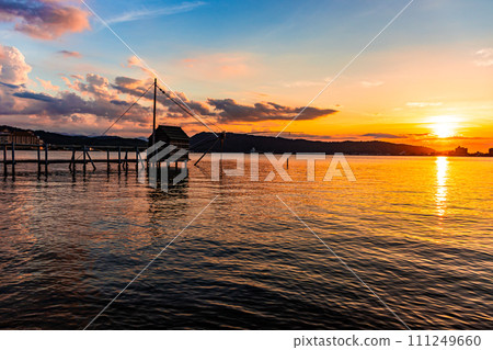 Lake Togo and sunset 111249660