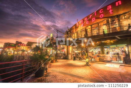 Evening at American Village, Chatan Town, Okinawa Prefecture Evening at American Village, Chatan Town, Okinawa Prefecture 111250229