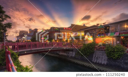 Evening at American Village, Chatan Town, Okinawa Prefecture 111250240