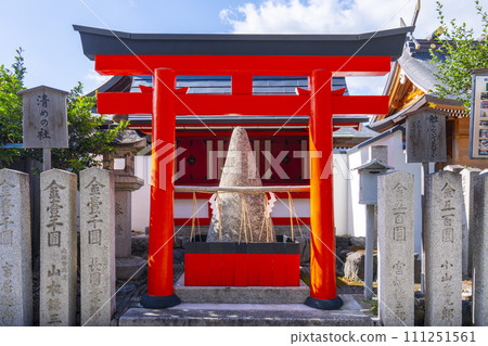 秋天 京都車織神社 清女之社 111251561