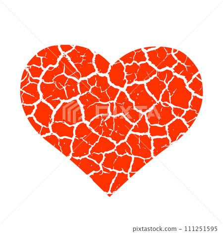 Broken Heart Relationship Breakup Divorce Heartbroken Cracked Grunge Broken Heart Relationship Breakup Divorce Heartbroken Cracked Grunge 111251595