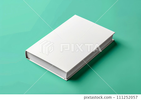 blank white book cover for mockup. isolated background . Generative AI 111252057