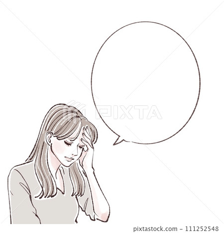 Illustration material of women and girls 111252548