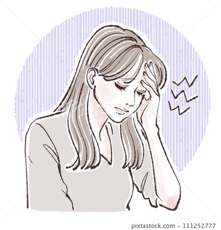 Illustration material of women and girls 111252777