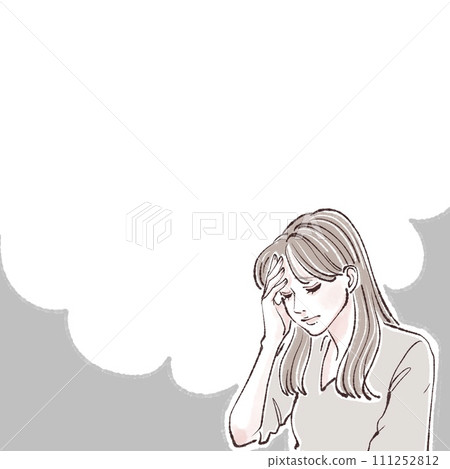 Illustration material of women and girls 111252812