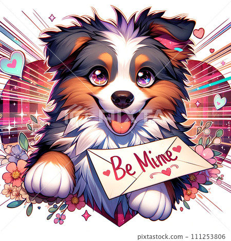 Be Mine Cute Dog 111253806