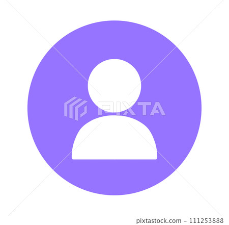 simple purple user icon simple purple user icon 111253888