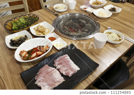 South Korean bbq. pork shoulder butt 111254893