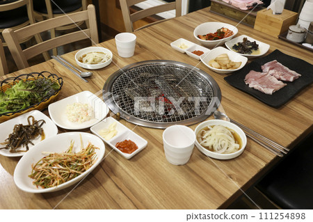 South Korean bbq. pork shoulder butt 111254898