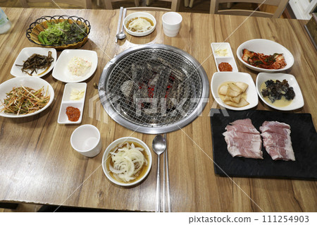 South Korean bbq. pork shoulder butt 111254903