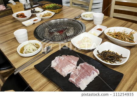 South Korean bbq. pork shoulder butt 111254935