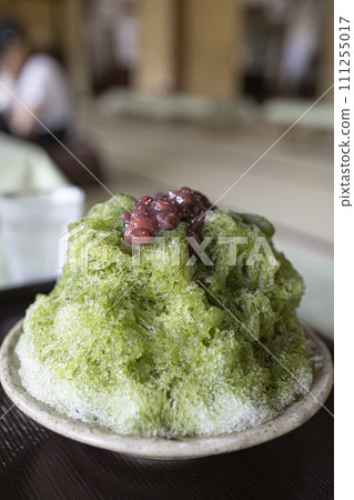 Shattered ice of green tea green onion 111255017