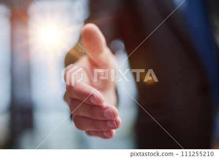 Welcome business. Handshake, business man with shake hands. Welcome business. Handshake, business man with shake hands. 111255210