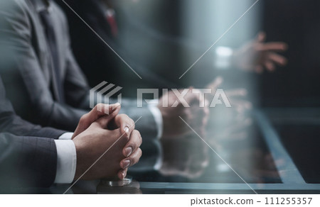 Group business people in a meeting at office 111255357