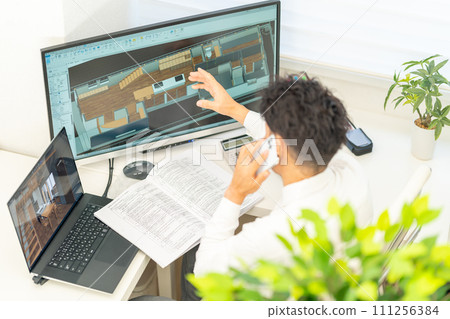 3D CAD 3D 3DCG 建築設計 房屋內部 1 人 智慧型手機 111256384