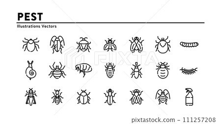 Pest icon set - Stock Illustration [111257208] - PIXTA