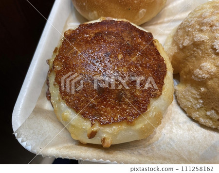 Smoked cheese and ham savory bread with a fragrant, golden-brown crust. Smoked cheese and ham savory bread with a fragrant, golden-brown crust. 111258162