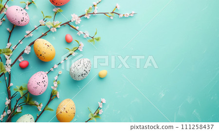 多彩復活節彩蛋框架材料 111258437