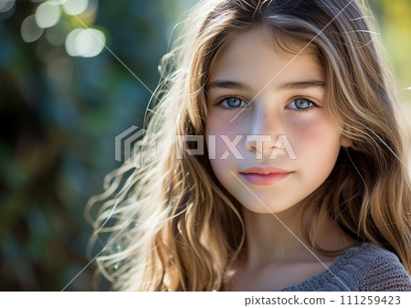 AI插圖，一個美麗的女人的肖像 111259423