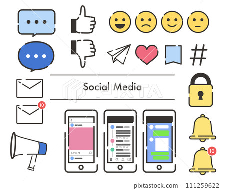 SNS相關插圖集 SNS相關插圖集 111259622