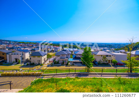 Cityscape of Minoh City, Osaka Prefecture 111260677