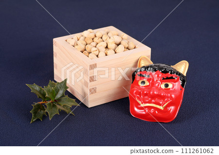 Setsubun Soybeans in a square Setsubun Soybeans in a square 111261062