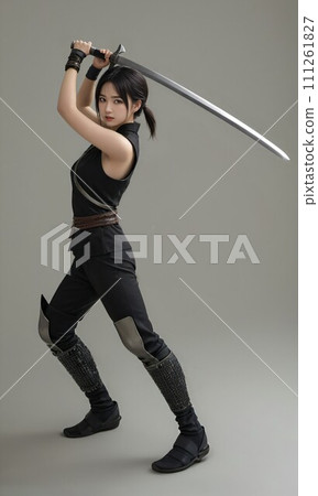 [人物]忍者Cosplay Cosplay女女忍者插畫素材（AI生成圖） 111261827