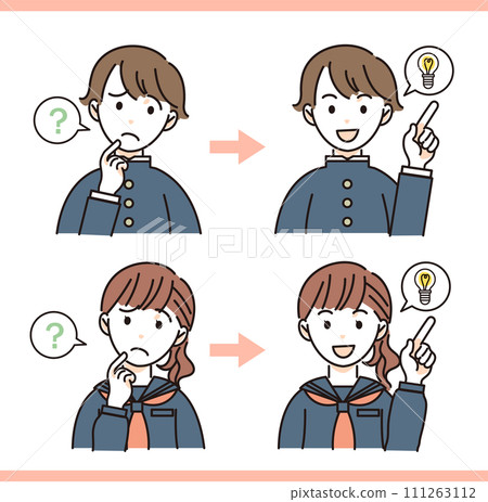 Male and female students who do not understand / Male and female students who have an idea set 111263112