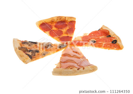 pizza isolated 111264350
