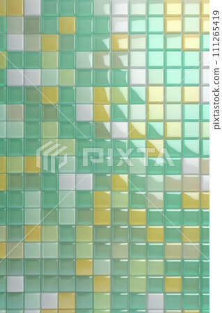 Mosaic cubic geometrical background. 111265419