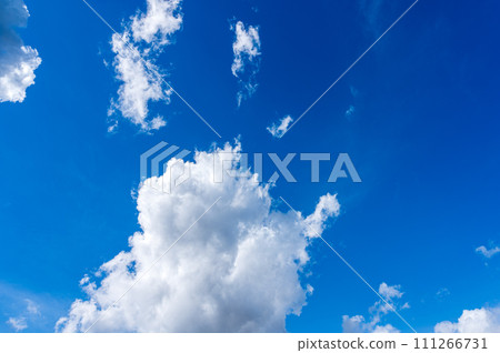 many clouds flowing in the blue sky 111266731