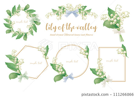 Stylish frame material with gentle colors of hand-painted watercolor bell orchids Stylish frame material with gentle colors of hand-painted watercolor bell orchids 111266866