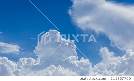 Cumulonimbus clouds appearing in the blue sky Cumulonimbus clouds appearing in the blue sky 111267760