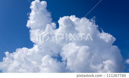 藍天中出現的積雨雲 藍天中出現的積雨雲 111267780