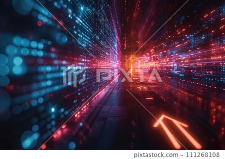 AI-generated content. Abstract futuristic background Data Transfer. technology concept. Futuristic cyberspace background. Generative AI AI-generated content. Abstract futuristic background Data Transfer. technology concept. Futuristic cyberspace background. Generative AI 111268108