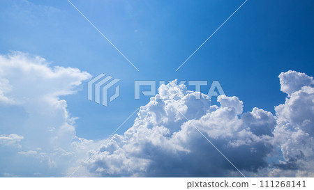 Cumulonimbus clouds appearing in the blue sky Cumulonimbus clouds appearing in the blue sky 111268141