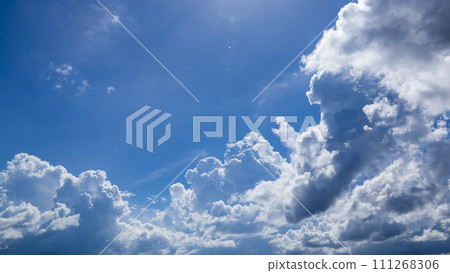 Cumulonimbus clouds appearing in the blue sky Cumulonimbus clouds appearing in the blue sky 111268306