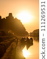 犬山城、日落和鸕鶿船 111269531