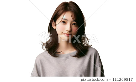 休閒服裝的女性 111269817