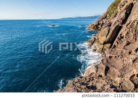 [自然景觀]海岸風景/世界遺產「鬼城」（三重縣熊野灘） 111270018