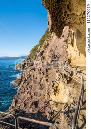 [自然景觀]海岸風景/世界遺產「鬼城」（三重縣熊野灘） 111270019