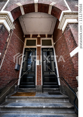 Stylish door in european residential building Stylish door in european residential building 111270088