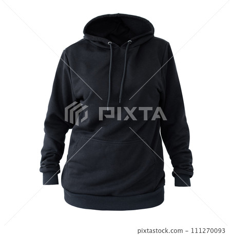 Blank black female hoodie 111270093