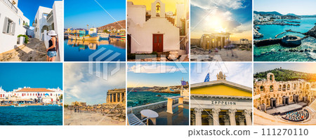 Collage of sights of Greece Collage of sights of Greece 111270110