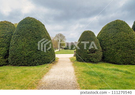 Eszterhaza castle park in Fertod, Hungary. 111270540