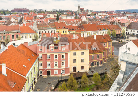 Sopron town, top view from the Firewatch Tower, Hungary. Sopron town, top view from the Firewatch Tower, Hungary. 111270550