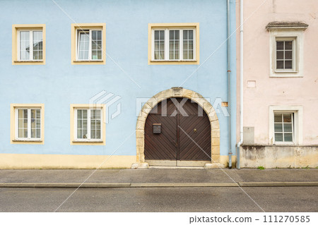 Eisenstadt, houses in historic centre of town in Austria. Eisenstadt, houses in historic centre of town in Austria. 111270585
